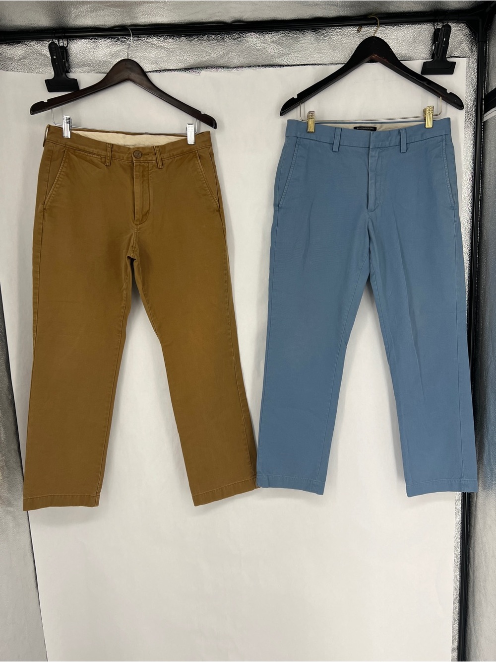 J. Crew and Banana Republic lot of Chino Pants in Brown and Blue 31x30